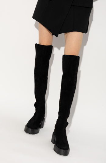 STUART WEIZTMAN SC729 BLK SOHO BOOTS BLACK