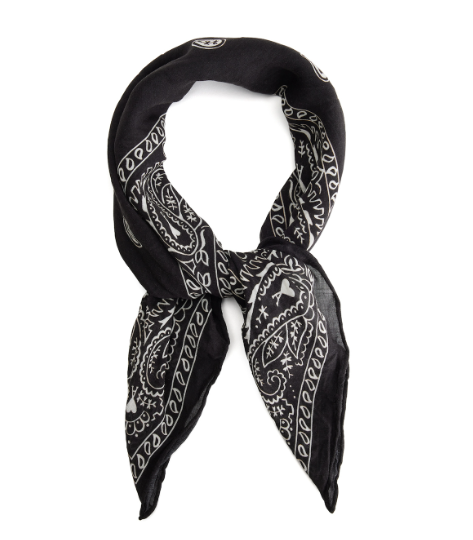 AMI PARIS USF101 001 MAN SCARF BLACK