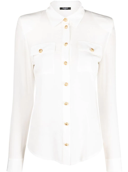 BALMAIN AF1HS050SB66 0FA BLANC WOMEN'S