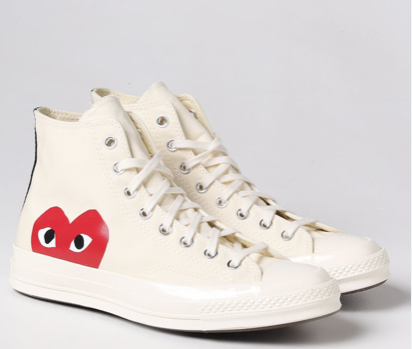 COMME DES GARCONS PLAY P1K112 2WHITE MEN'S SHOE