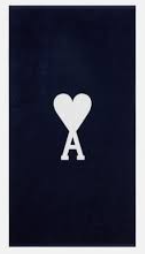 AMI PARIS UTW932.340 492 TOWEL NAUTIC BLUE 