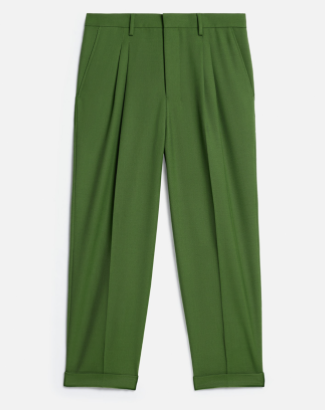 AMI PARIS HTR100 PL0012 MAN TROUSERS EVERGREEN 