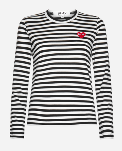 COMME DES GARCONS P1T163 1 BLACK WOMEN'S LONGSLEEVES T-SHIRT