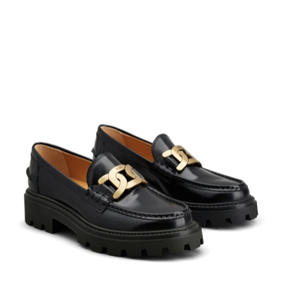 TOD'S XXW08J0HL60SHAB999 WOMEN MOCASSINI BLACK 
