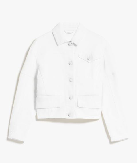 MAXMARA 2310460239600 002 - ESTROSO WOMEN'S DENIM JACKET WHITE
