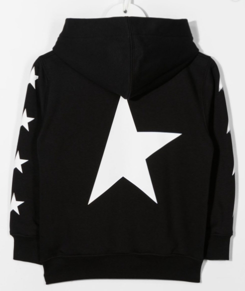 GOLDEN GOOSE KID'S GKP01270.P000904 STAR/BOY'S HOODIE SWEATSHIRT (6-10A)