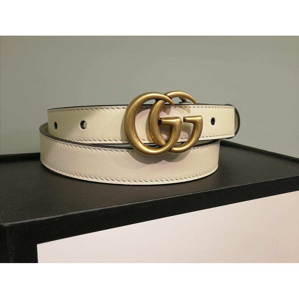 GUCCI 409417 AP00T/9022 WOMEN'S BELTS WHITE