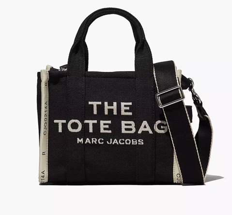 MARC JACOBS M0017025 001 JACQUARD SMALL TOTE BAG BLACK