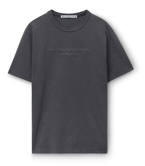 ALEXANDER WANG UCC1241698 WOMEN'S T-SHIRT GREY 
