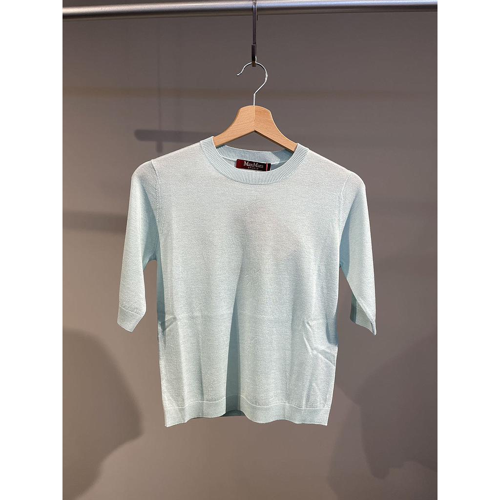 MAXMARA STUDIO 2416361151600 004 - SAMUELE WOMEN'S SWEATER AQUA