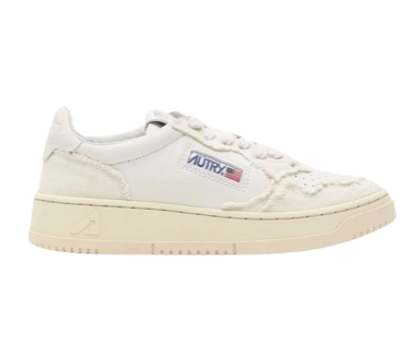 AUTRY AULW CB01 MEDALIST LOW GAOT CANVAS IVORY WOMEN'S SNEAKERS -CAPRA