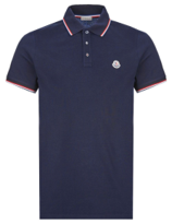 MONCLER 8A70300 84556 77X MEN'S NAVY POLO