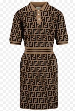 FENDI JFG161 AEYD F15B6 ZUCCA GIRL'S DRESS