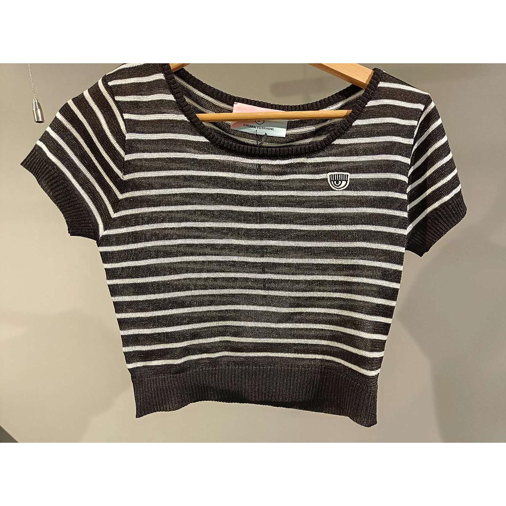 CHIARA FERRAGNI 76CBMA03 CM12A 899 BLACK WOMEN'S TOP