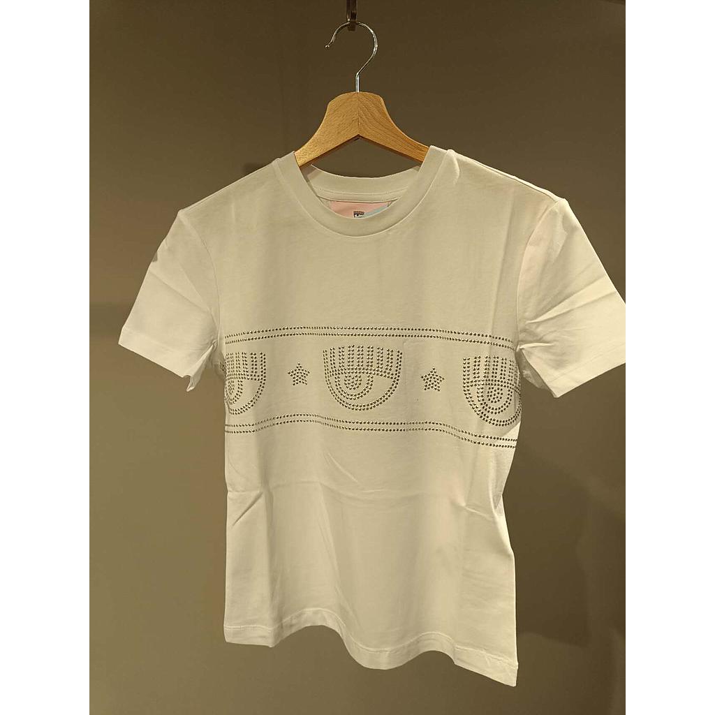 CHIARA FERRAGNI 76CBHG02 CJG01 003 WHITE WOMEN'S T-SHIRT