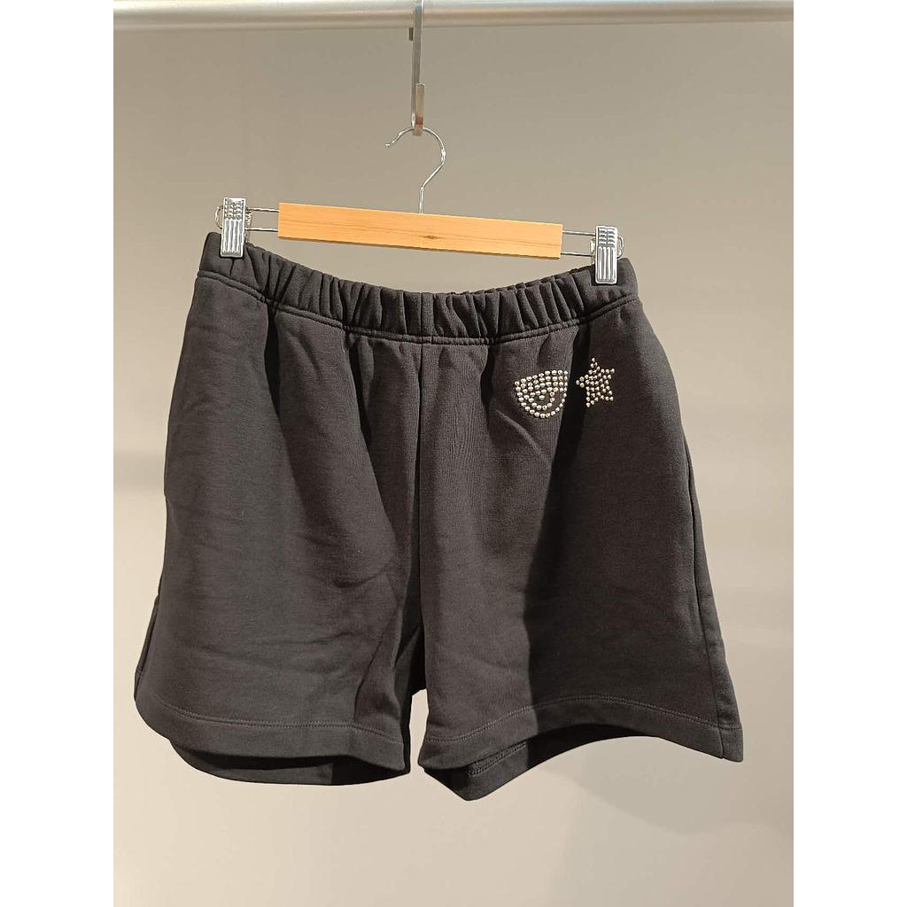 CHIARA FERRAGNI 76CBDG01 CFG01 899 BLACK WOMEN'S SHORT
