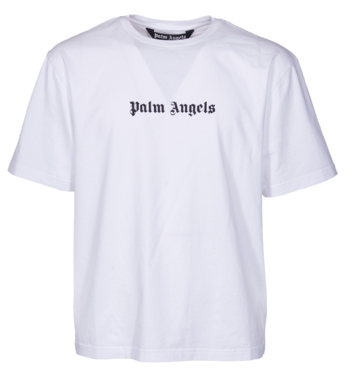 PALM ANGELS PMAA089S24JER002 LOGO SLIM TEE 0110 MEN'S T-SHIRT