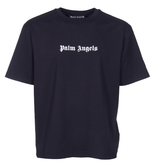PALM ANGELS PMAA089S24JER002 LOGO SLIM TEE 1001 MEN'S T-SHIRT