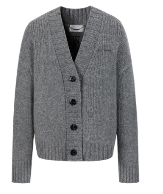 13DE MARZO 1455 Doozoo V-neck Embroidery Cardigan