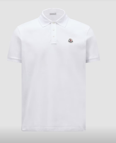 MONCLER J20918A0000984556_002 MEN'S POLO WHITE