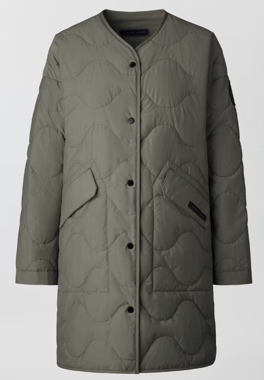 CANADA GOOSE 3599WB 1664 ELGIN REVERSIBLE LINER COAT WOMEN'S COAT SMOKEY SAGE HK