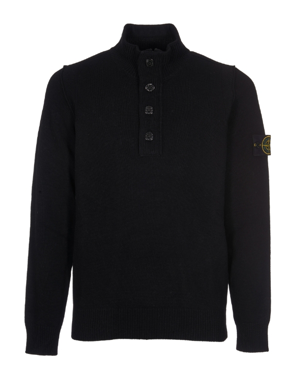 STONE ISLAND 8115540A3/A0029 MEN'S KNITWEAR BLACK