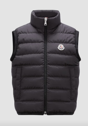 MONCLER KIDS 1A00105 54A81K 999 CONTRIN BOY'S VEST BLACK 8A