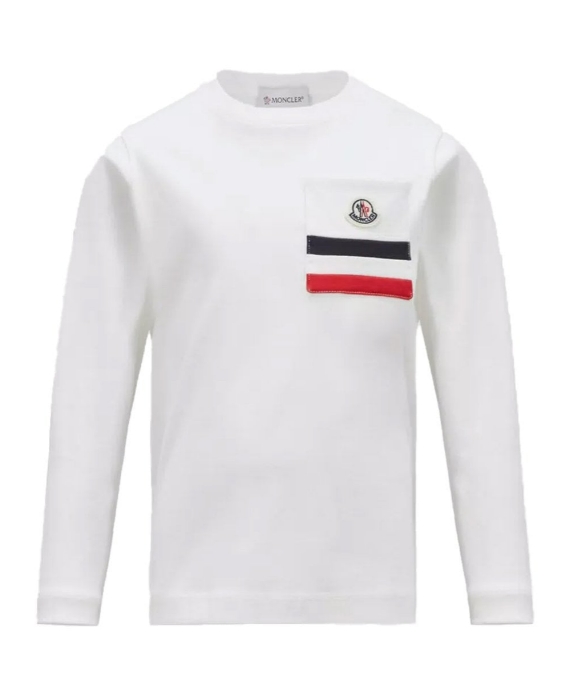 MONCLER KIDS 8D00009 89AFV 034 BOY'S T-SHIRT NATURAL 8A