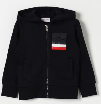 MONCLER KIDS 8G00031 899PS 778 BOY'S JACKET MEDIUM BLU 8A-10A