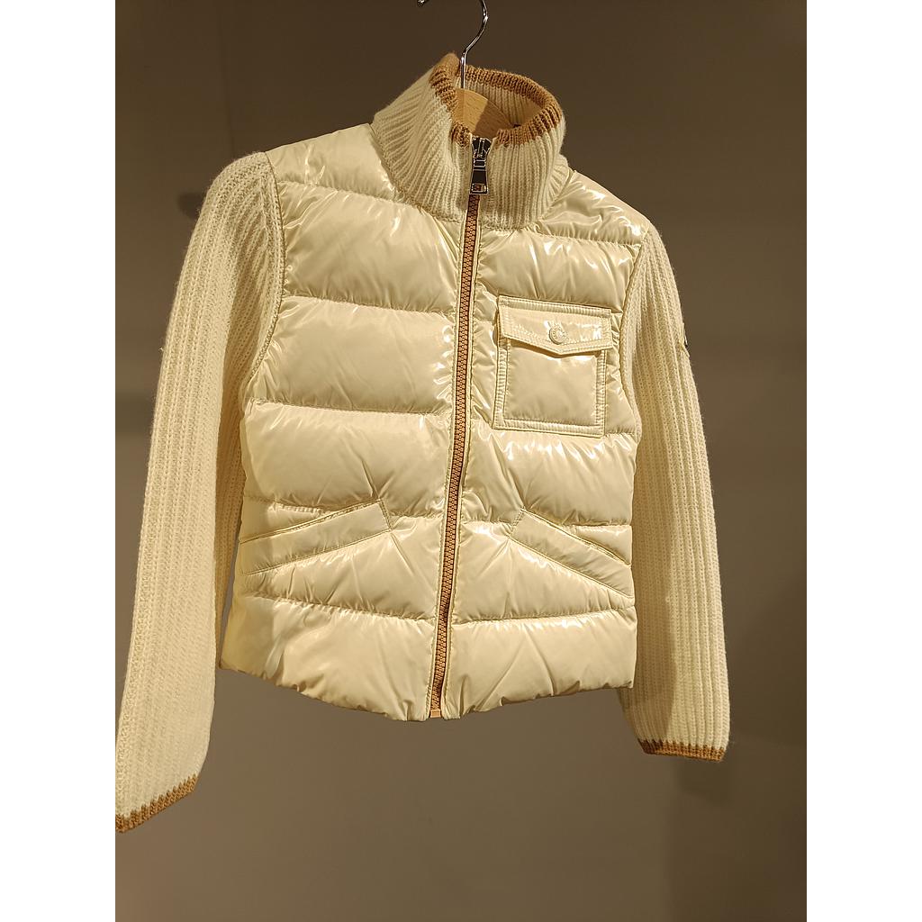 MONCLER KIDS 9B00002 M1241 034 GIRL'S CARDIGAN TRICOT NATURAL 8A