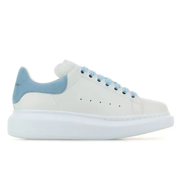 ALEXANDER MCQUEEN 553770 WIEF1 9412 WOMEN'S SNEAKERS WHITE/POWDER BLUE