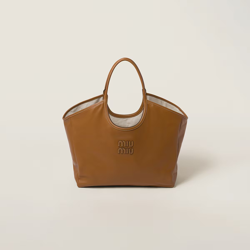 MIU MIU  5BG286 2CRW F0046 WOMEN'S BAG COGNAC HK