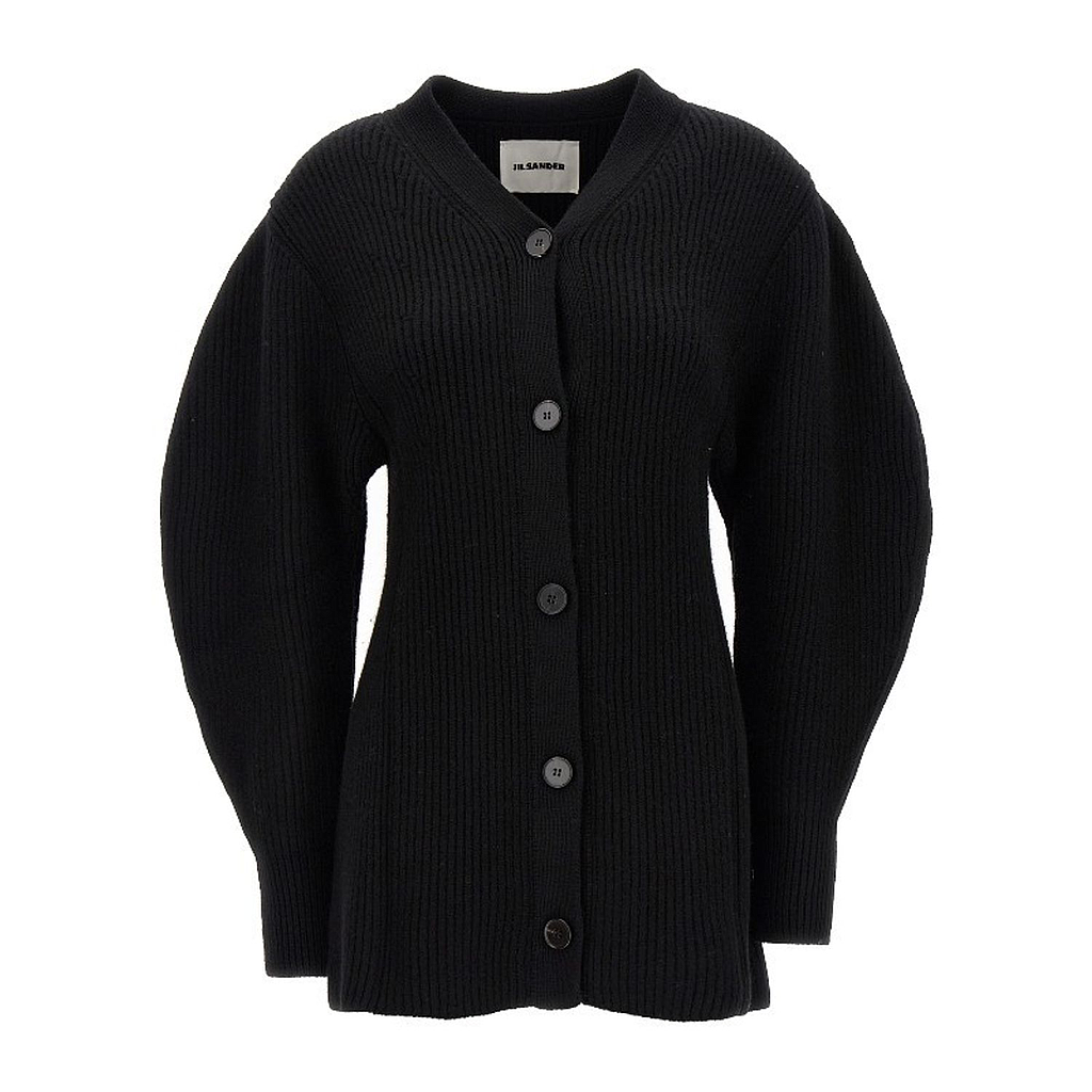 JIL SANDER J03HP0010J14747 001 WOMEN'S KNITWEAR BLACK HK