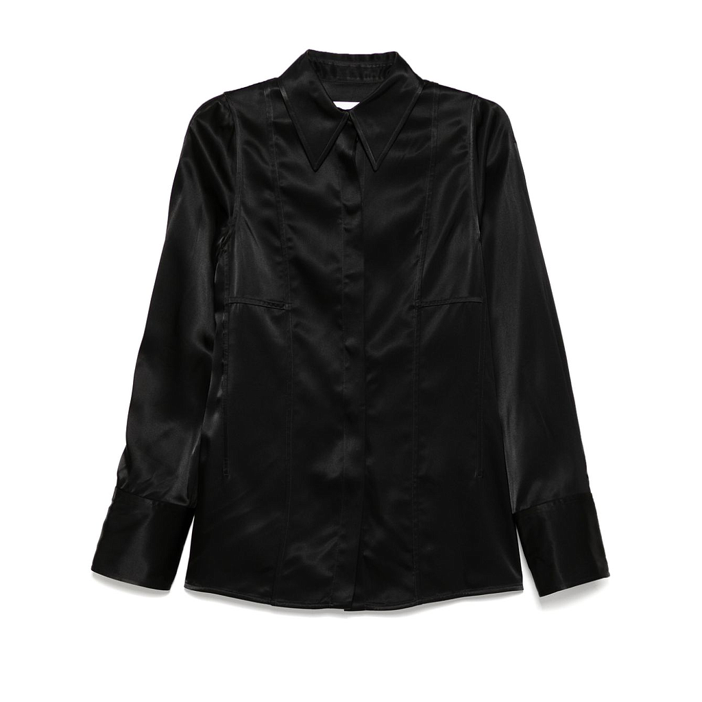JIL SANDER J03DL0168J65246 001 WOMEN'S SHIRT BLACK HK