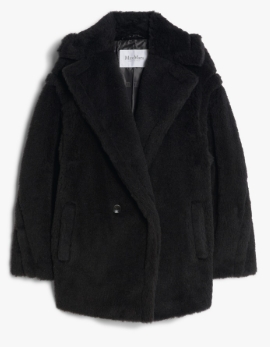 MAXMARA 1081045106008 FUXIA 008 NERO WOMEN'S COAT