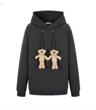 13DE MARZO MZ2500501 DOOZOO STRING CURVED LOGO HOODIE GREY 1451 