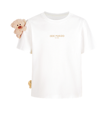 13DE MARZO BabyBear Base T-shirt  WHITE