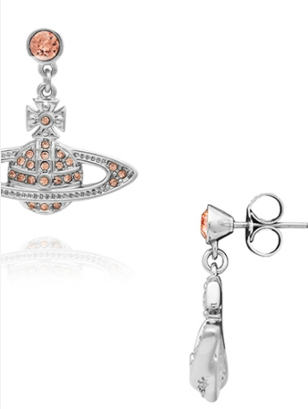 VIVIENNE WESTWOOD 6201012402P444 P444 GRACE BAS RELIEF STUD EARRINGS