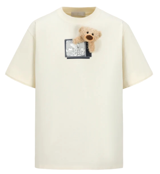 13DE MARZO HOLOGRAPHIC TV T-SHIRT WHITE