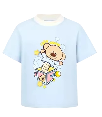 13DE MARZO KID'S BEAR GRAPHIC T-SHIRT