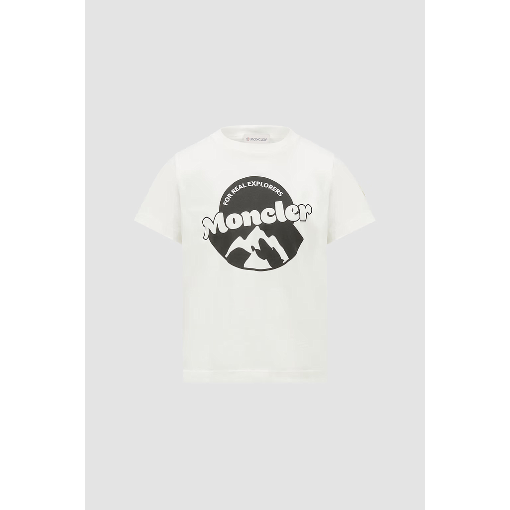 MONCLER KIDS 8C00025.89AFV 034 BOY'S T-SHIRT NATURAL (8A-10A)
