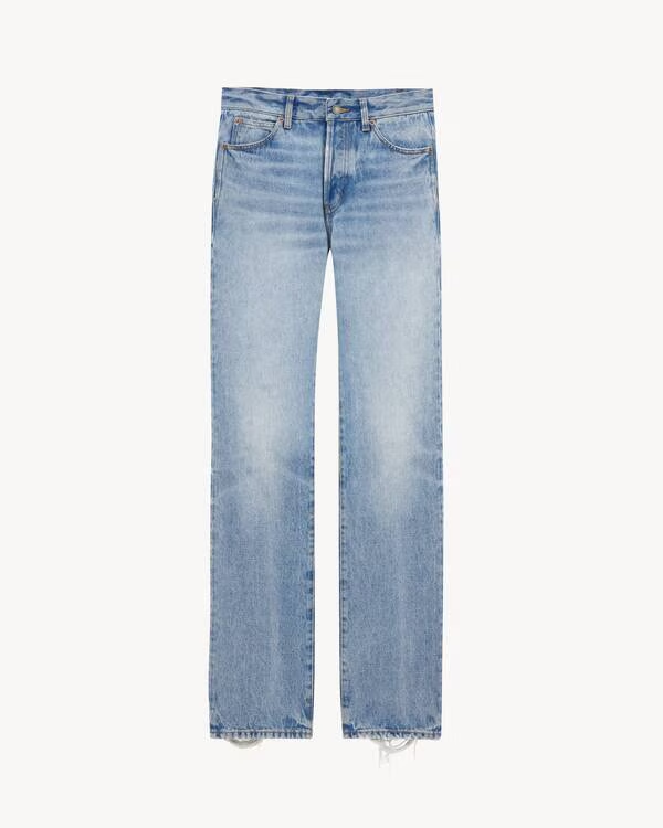 YSL SAINT LAURENT 782393Y19XA 4419 WOMEN'S JEANS SICILY BLUE HK