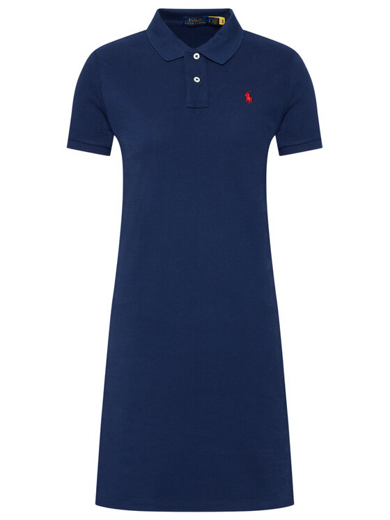 POLO RALPH LAUREN 211799490 005 WOMEN'S POLO DRESS NAVY