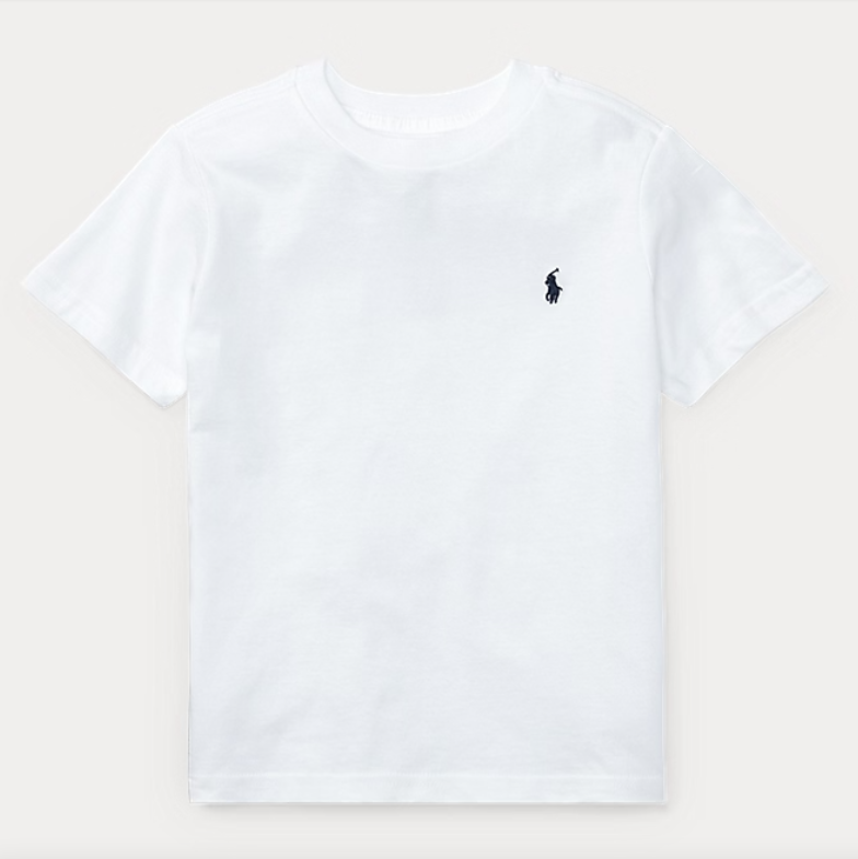 POLO RALPH LAUREN KIDS 323832904035 BOY'S T-SHIRT WHITE