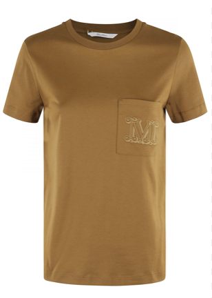 MAXMARA 25119410326003 PAPAIA T-SHIRT VERDE OLIVE