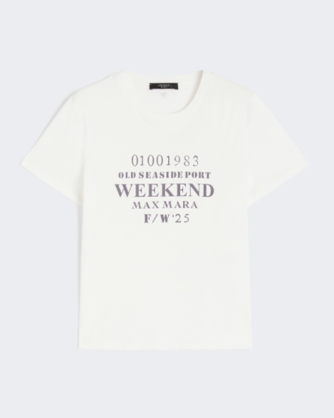 MAX MARA WEEKEND 5976035106001 - GUGLIA T-SHIRT BIANCO