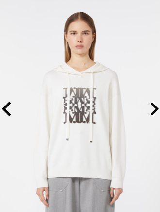 MAXMARA 2521366222600 011 - TADDEO WOMEN'S SWEATER WHITE