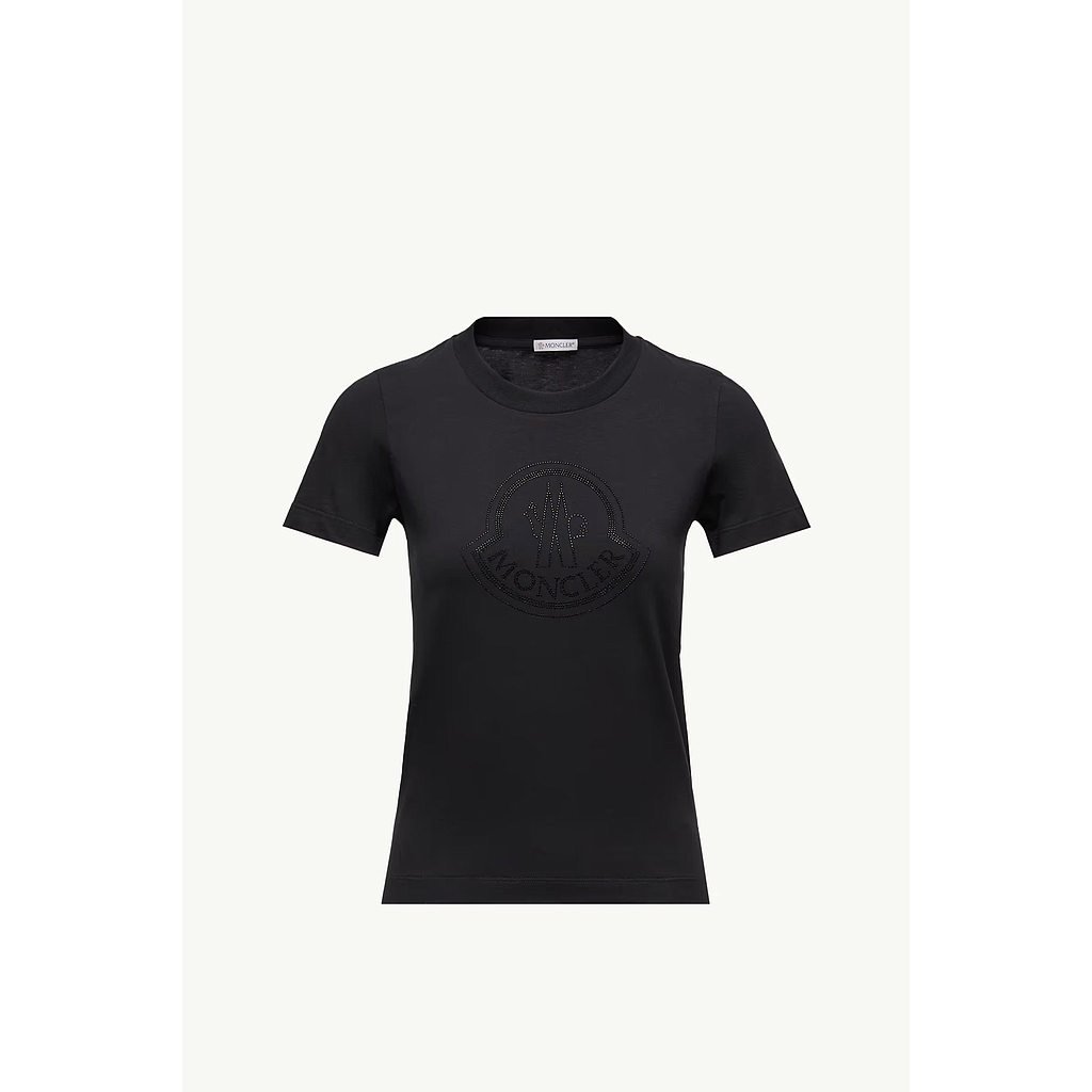 MONCLER 8C00013 89AB2 999 WOMEN'S T-SHIRT BLACK