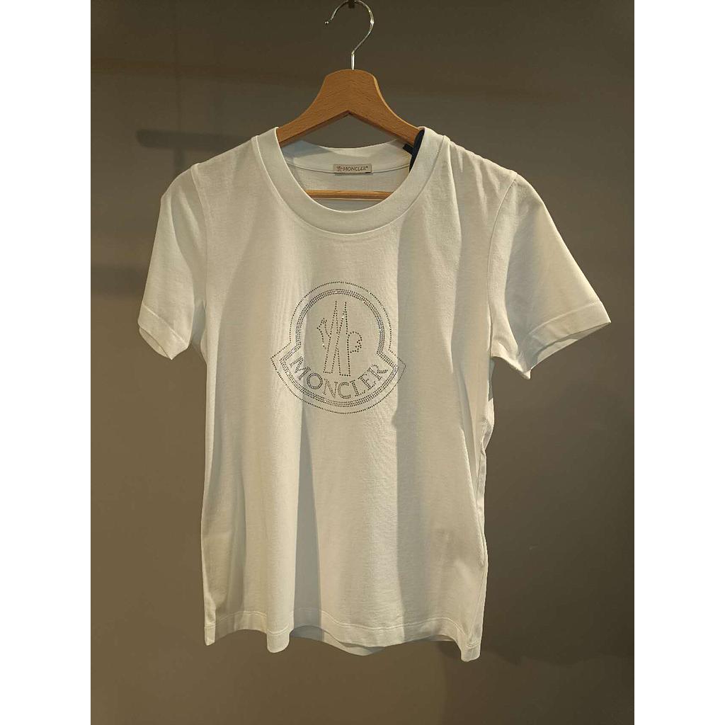 MONCLER 8C00013 89AB2 033 WOMEN'S T-SHIRT WHITE