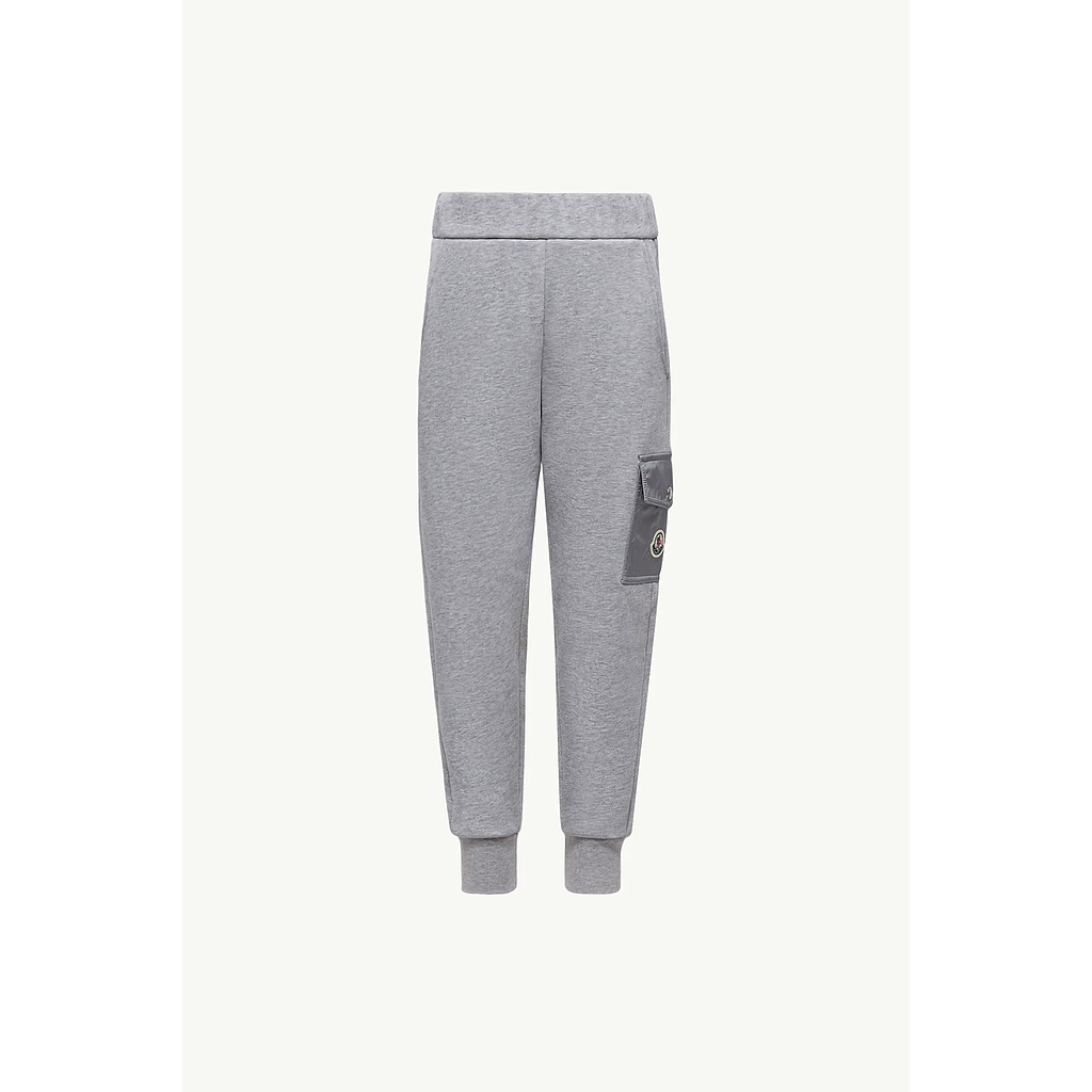 MONCLER KIDS K2954 8H00008 899PS 980 BOY'S PANTS GREY (12A-14A)